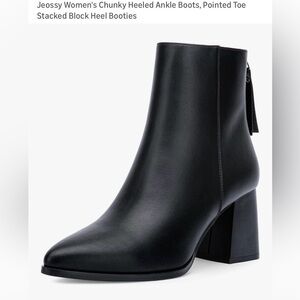 Amazon Black Heeled Ankle Boots